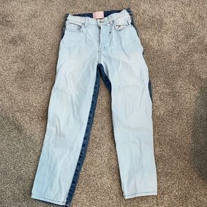 Revice denim with wave design. Size 28.